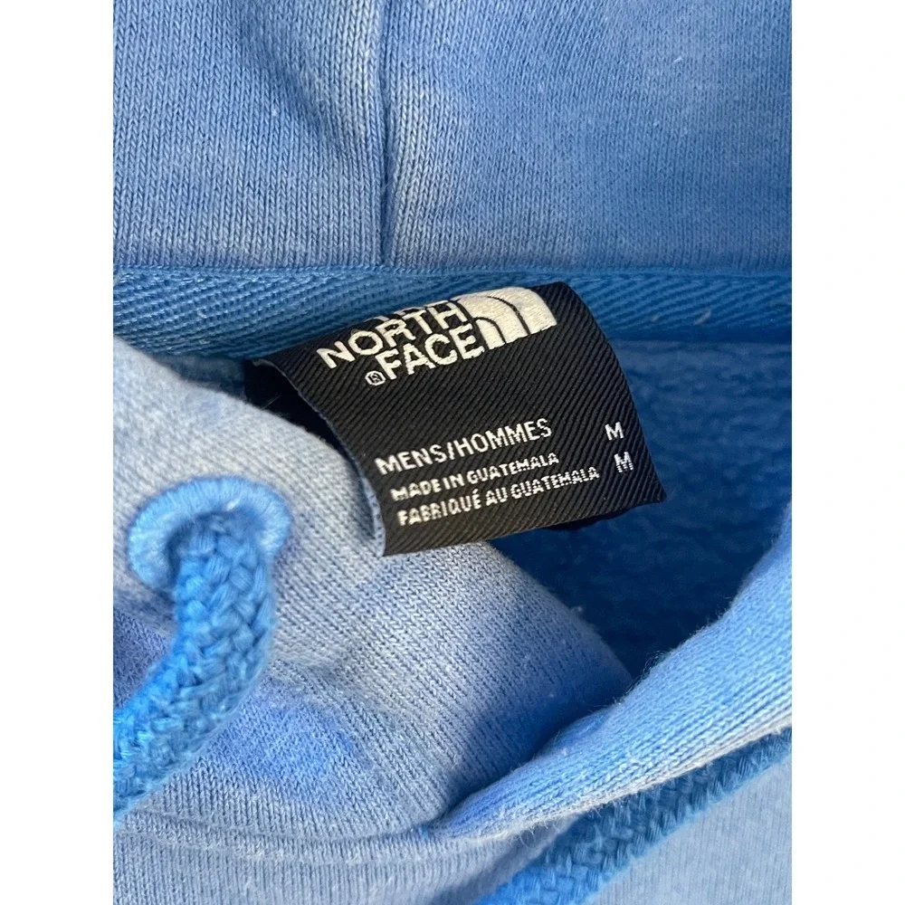 The North‎ Face Mens Blue Graphic Hoodie Camping Tent Pullover Sweatshirt Medium